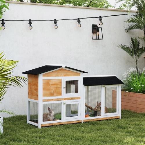 Tier rabbit hutch with - rabbit,