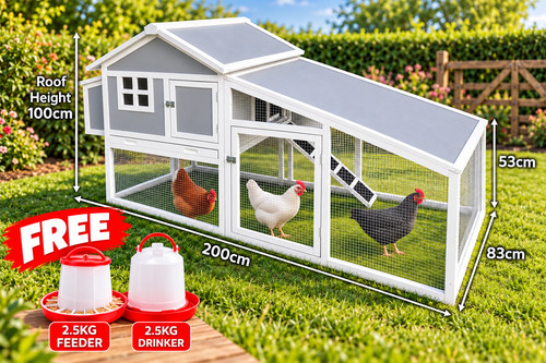Large plastic chicken coop - plastic,