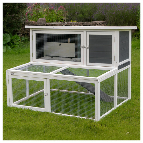 Kct 4ft rabbit hutch - hutch, double