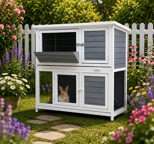 Rabbit hutch hutches run runs - rabbit,