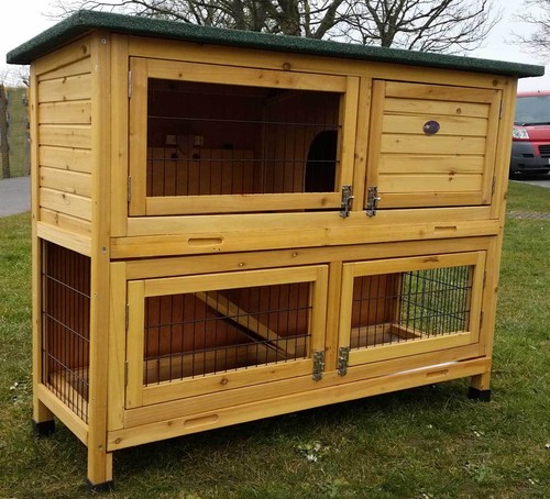 Large rabbit hutch guinea - large,