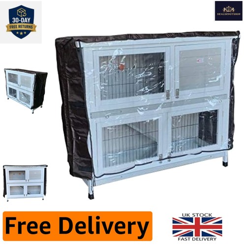 Waterproof tier rabbit hutch - 2-tier,