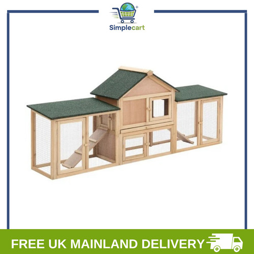 Large rabbit hutch wooden - hutch,,